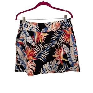 Tommy Bahama Golf Floral Skort Athletic Large Athleisure Botanical Tropical